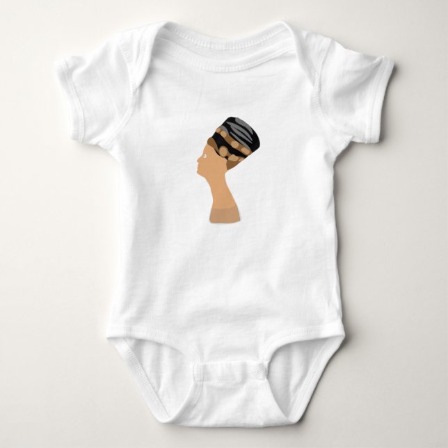 Egyptian queen Nefertiti Baby Bodysuit (Front)
