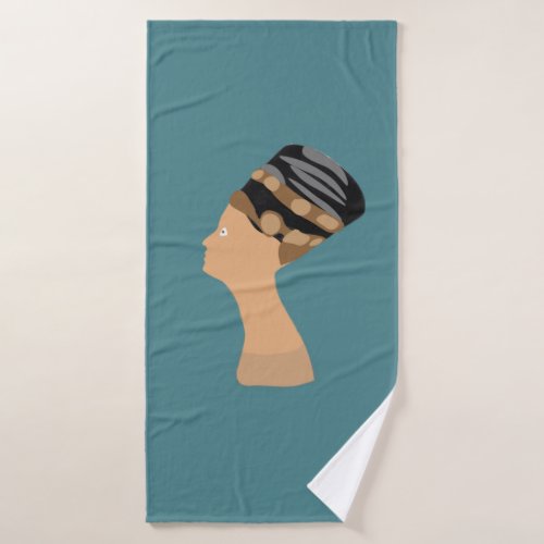 Egyptian queen Nefertiti Bath Towel