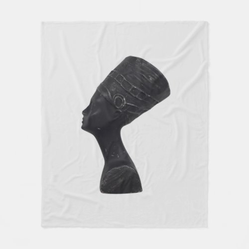 Egyptian queen Nefertiti Fleece Blanket