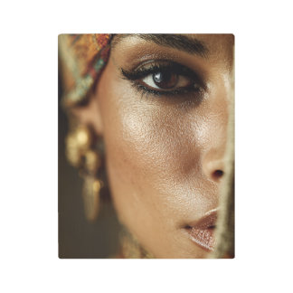  Egyptian Queen Portrait - Gold Jewelry Exotic Art
