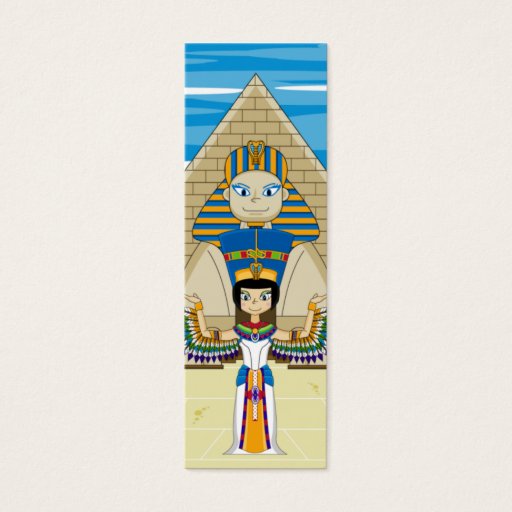 Customizable Egyptian Queens Nefertiti &amp; Cleopatra Bookmark Business Cards
