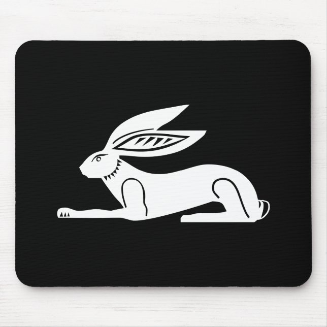Egyptian Rabbit Mouse Pad (Front)