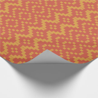 Egyptian Red and Yellow Tribal Wrapping Paper