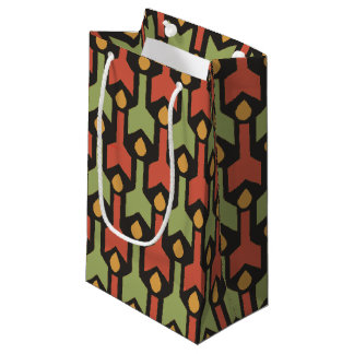 Egyptian Red Green Arrow Pattern Small Gift Bag