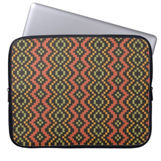 Egyptian Red Green Black Tribal Laptop Sleeve