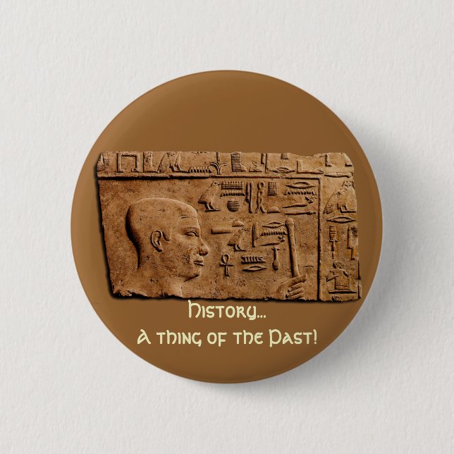EGYPTIAN Relief Art Gift Items Button (Front)
