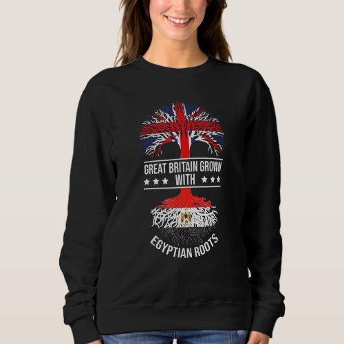 Egyptian Roots Immigrants Ancestry Great Britain E Sweatshirt