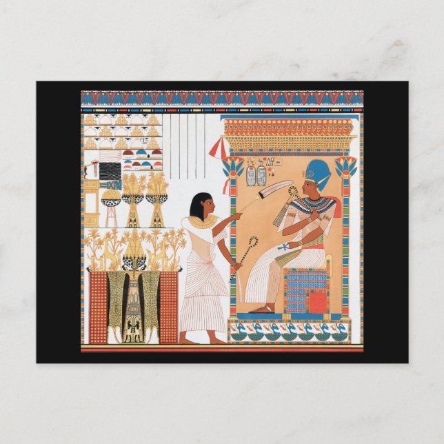 Egyptian Royal Design Postcard (Front)