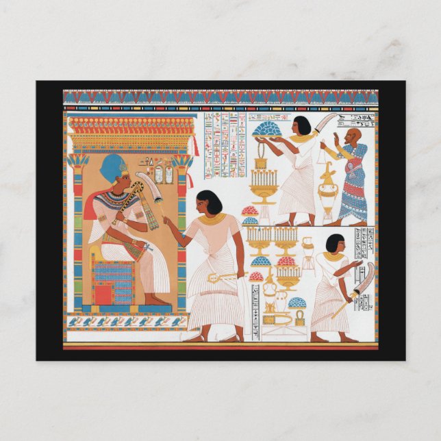 Egyptian Royal Design Postcard (Front)