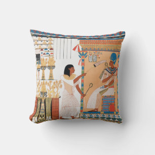 Egyptian Royal Design Throw Pillow