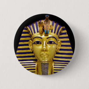 Egyptian Royal Golden Mask Button