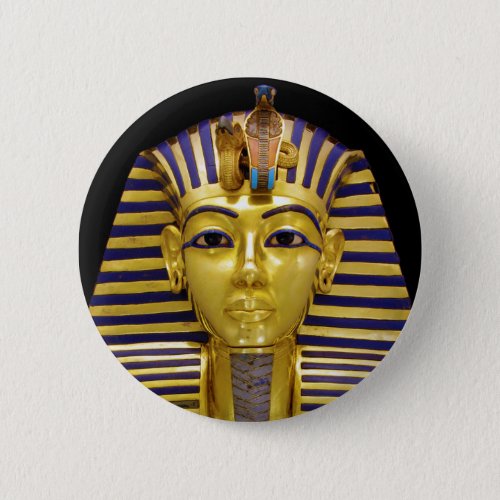 Egyptian Royal Golden Mask Button