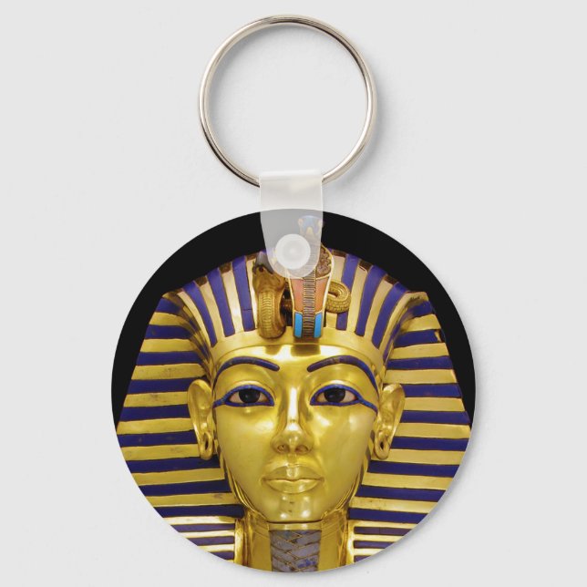 Egyptian Royal Golden Mask Keychain (Front)