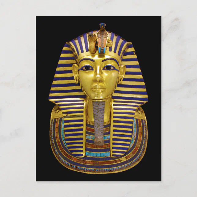 Egyptian Royal Golden Mask Postcard | Zazzle