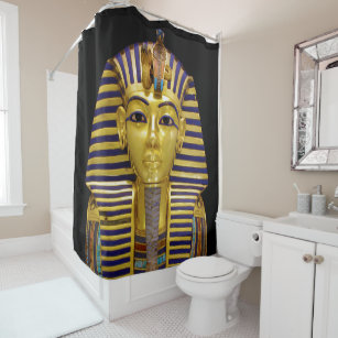 Egyptian Royal Golden Mask Shower Curtain