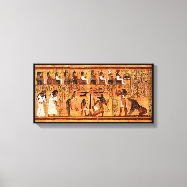 Egyptian Royal Papyrus Canvas Print (Front)