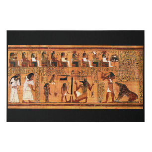 Egyptian Royal Papyrus Faux Canvas Print