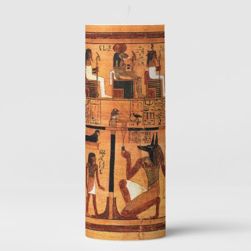 Egyptian Royal Papyrus Pillar Candle