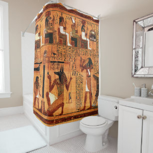 Egyptian Royal Papyrus Shower Curtain