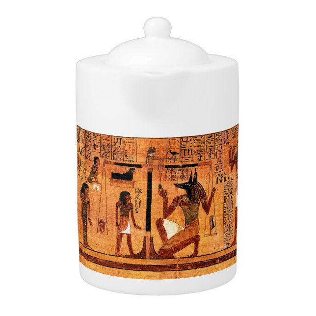 Egyptian Royal Papyrus Teapot (Front)
