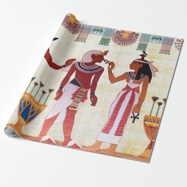 Egyptian Royal Papyrus Wrapping Paper (Unrolled)