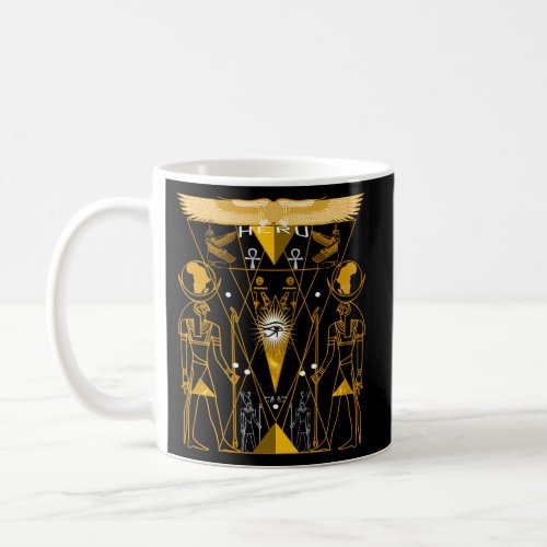 Egyptian Sacred Geometry Horus Heru Egyptian Gods Coffee Mug