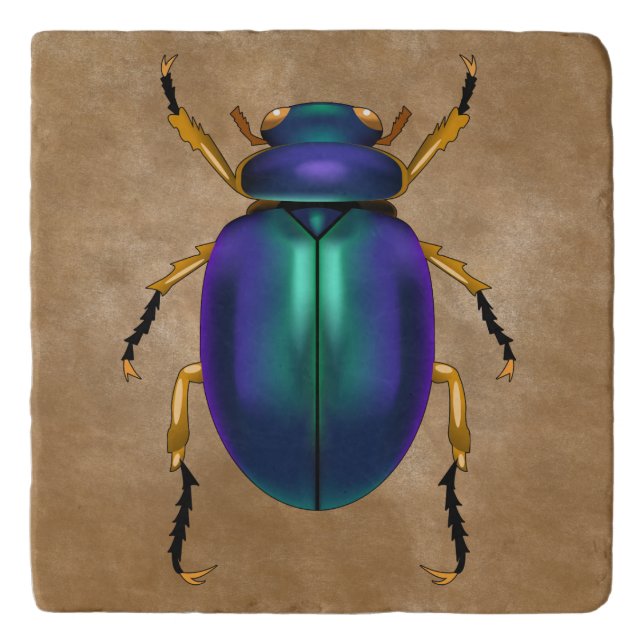 Egyptian Sands Scarab Beetle Trivet (Front)
