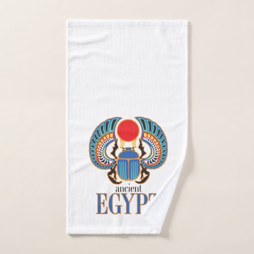 Egyptian scarab beetle Ancient Egypt Bath Towel Set