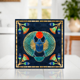 Egyptian Scarab beetle Ceramic Tile