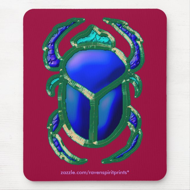 EGYPTIAN SCARAB BEETLE Collection Mouse Pad (Front)