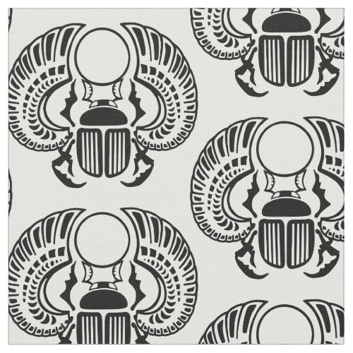 Egyptian scarab beetle fabric