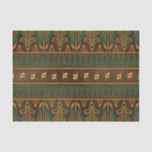 Egyptian Scarab Beetle Green and Gold Tissue Paper
