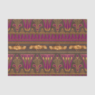 Egyptian Scarab Beetle Purple and Gold Tissue Paper