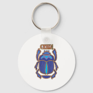 Egyptian Scarab Dung Dung Beetle Keychain