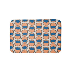 Egyptian Scarab Pattern Bath Mat