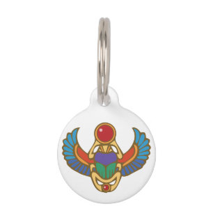Egyptian Scarab Pet ID Tag