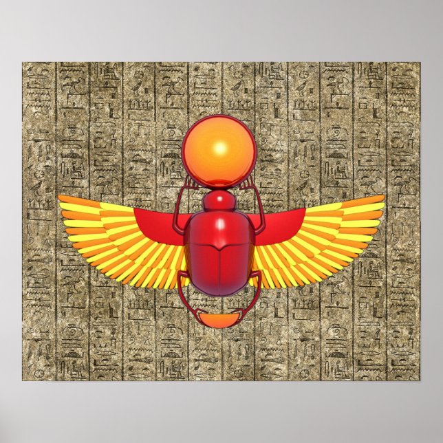Egyptian Scarab Poster (Front)
