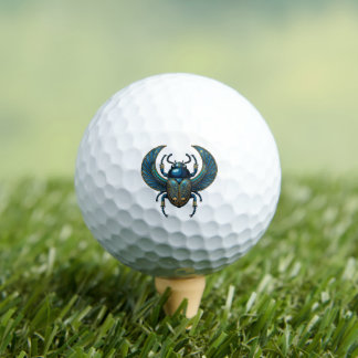Egyptian Scarab Symbol - Scarab Pharaonic Design  Golf Balls
