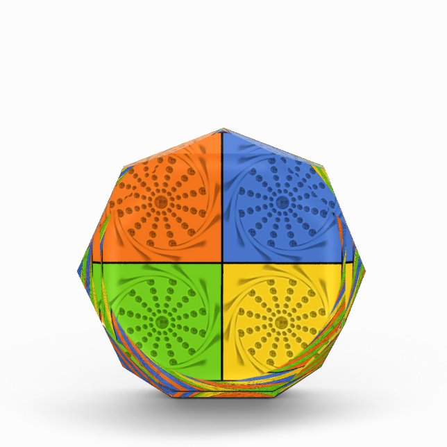 Egyptian Seamless set fabric pattern Acrylic Award (Front)