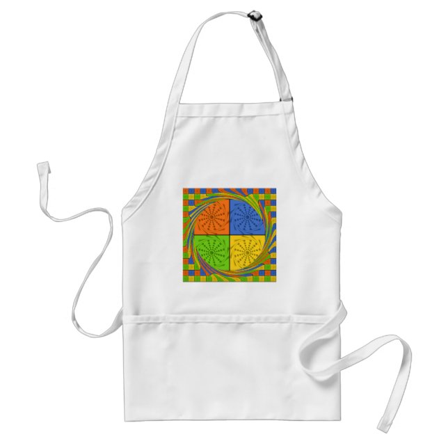 Egyptian Seamless set fabric pattern Adult Apron (Front)