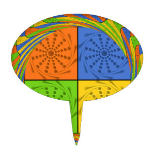 Egyptian Seamless set fabric pattern Cake Topper