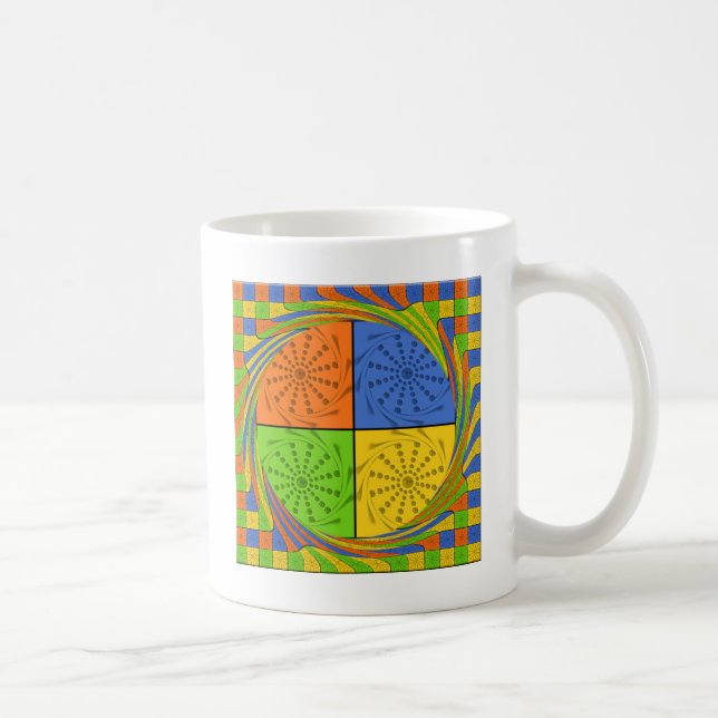 Egyptian Seamless set fabric pattern Coffee Mug (Right)