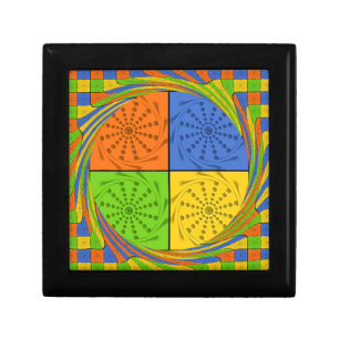 Egyptian Seamless set fabric pattern Gift Box