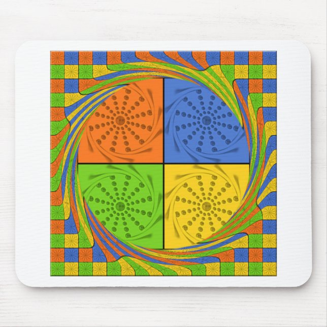 Egyptian Seamless set fabric pattern Mouse Pad (Front)