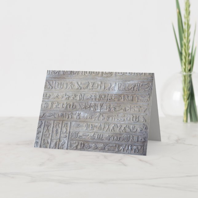 Egyptian spell good luck greeting card (Front)