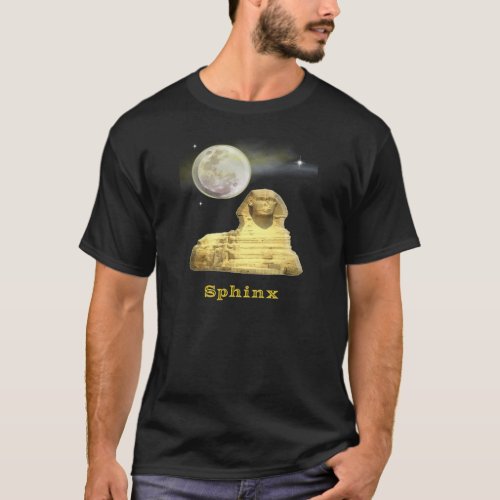 Egyptian sphinx mens t_shirt