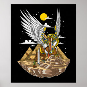 Egyptian Sphinx Pyramids Poster