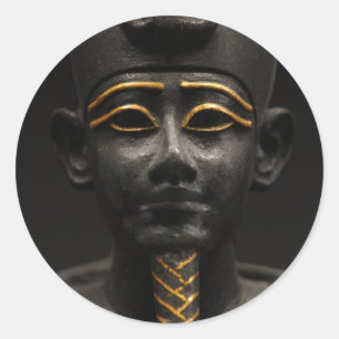 Egyptian Statue of Osiris Classic Round Sticker