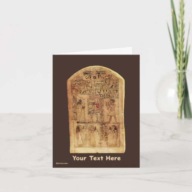 Egyptian Stele Card (Front)