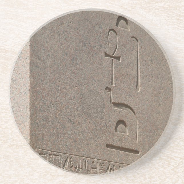 Egyptian Stone Obelisk Sandstone Coaster (Front)